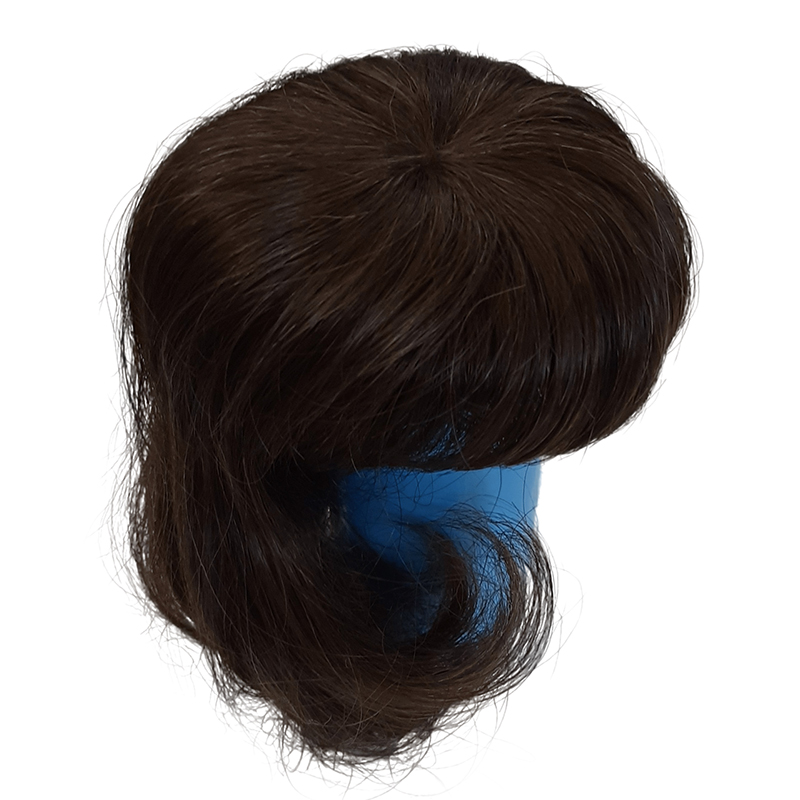 Парик для куклы, цвет каштановый