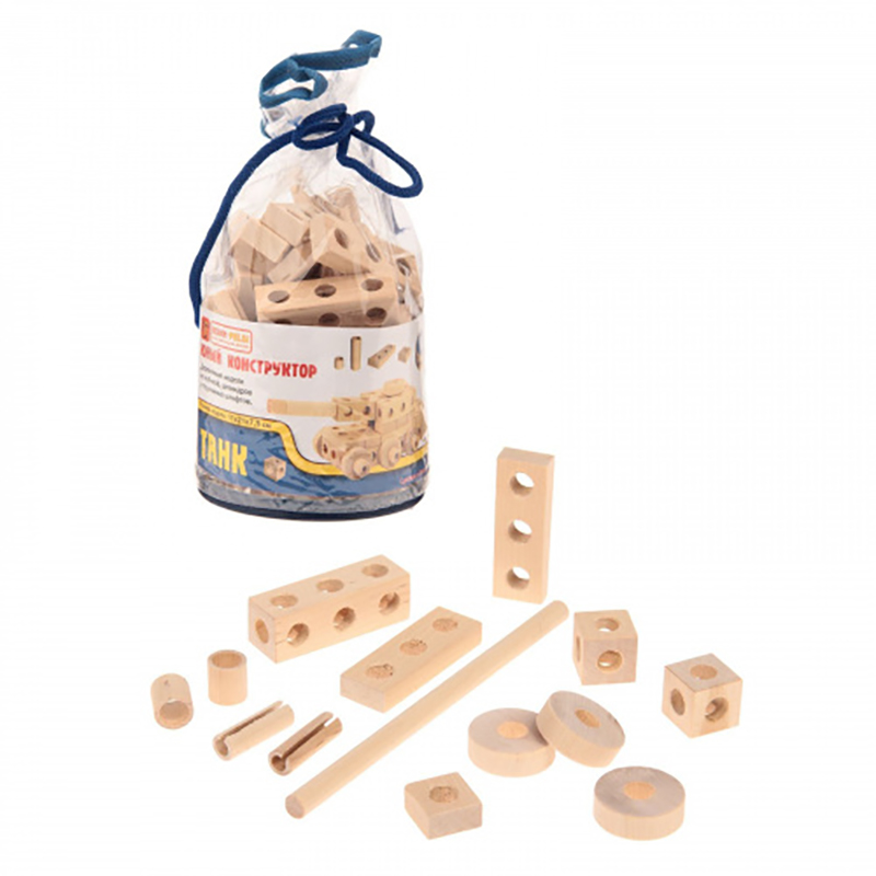 Деревянный конструктор «Танк», Пелси