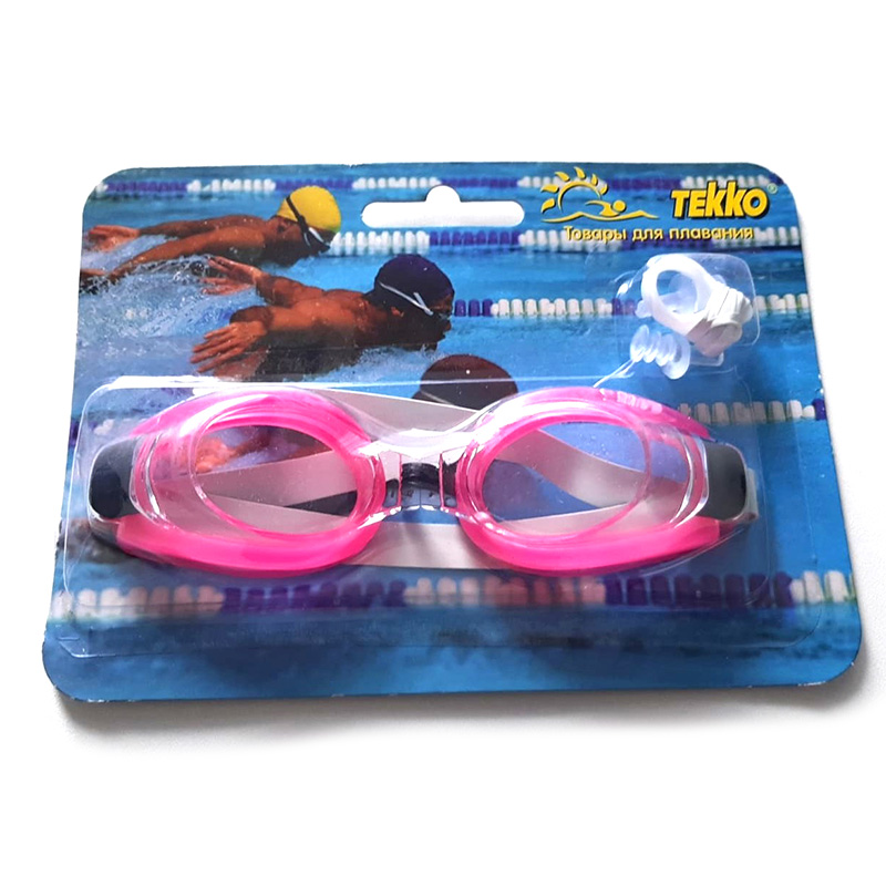 Очки для плавания с зажимом