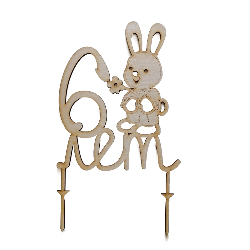 Украшение для торта «Зайчик. 6 лет», Полноцвет