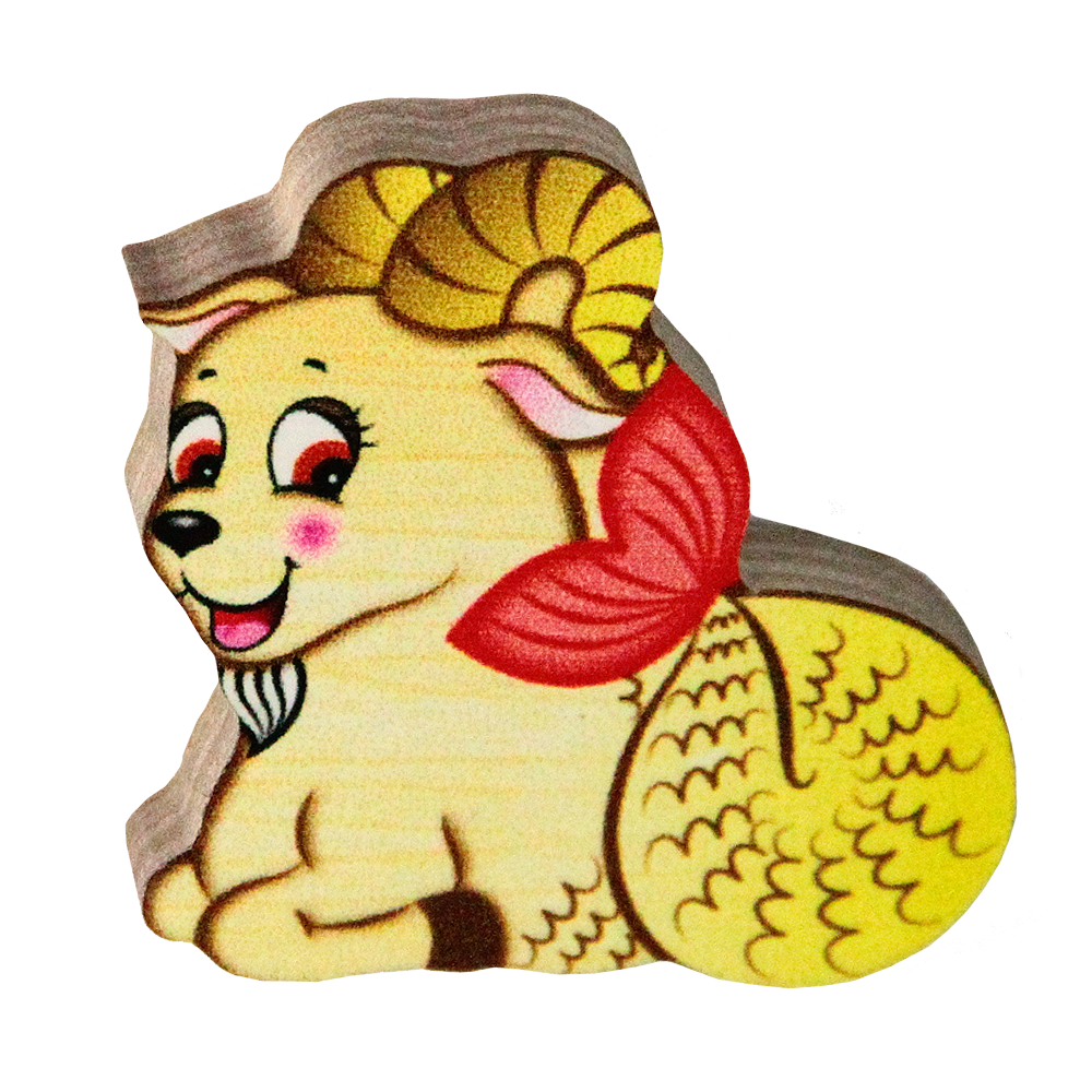 Деревянный магнит «Козерог»