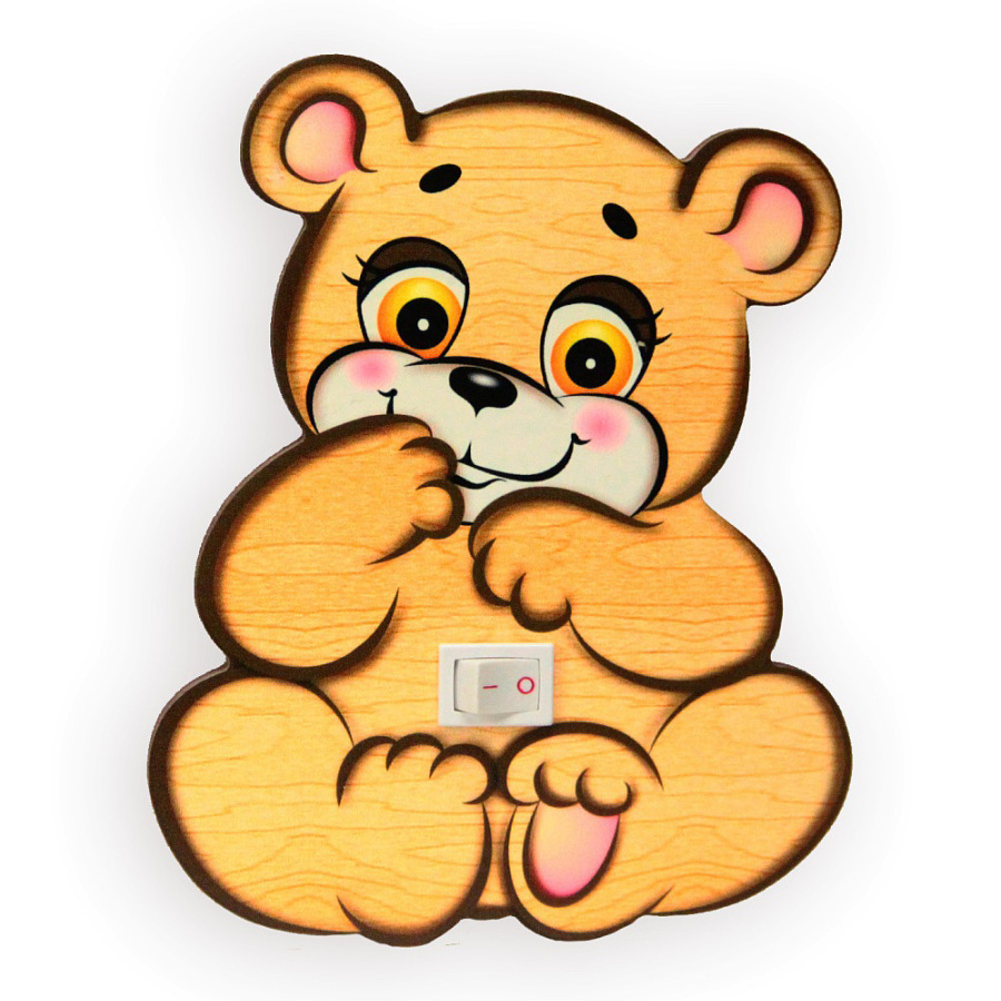 Деревянный ночник «Мишутка Медолюб»