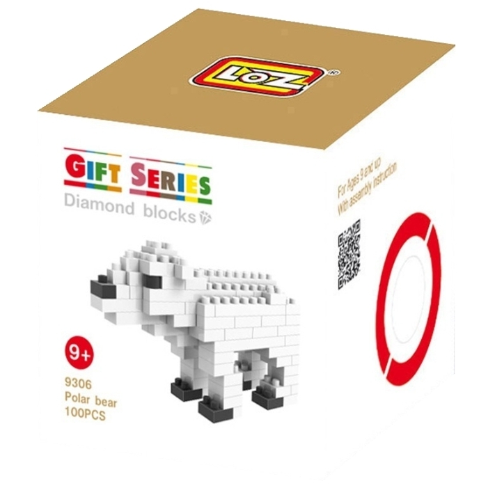Конструктор LOZ «Белый медведь» mini
