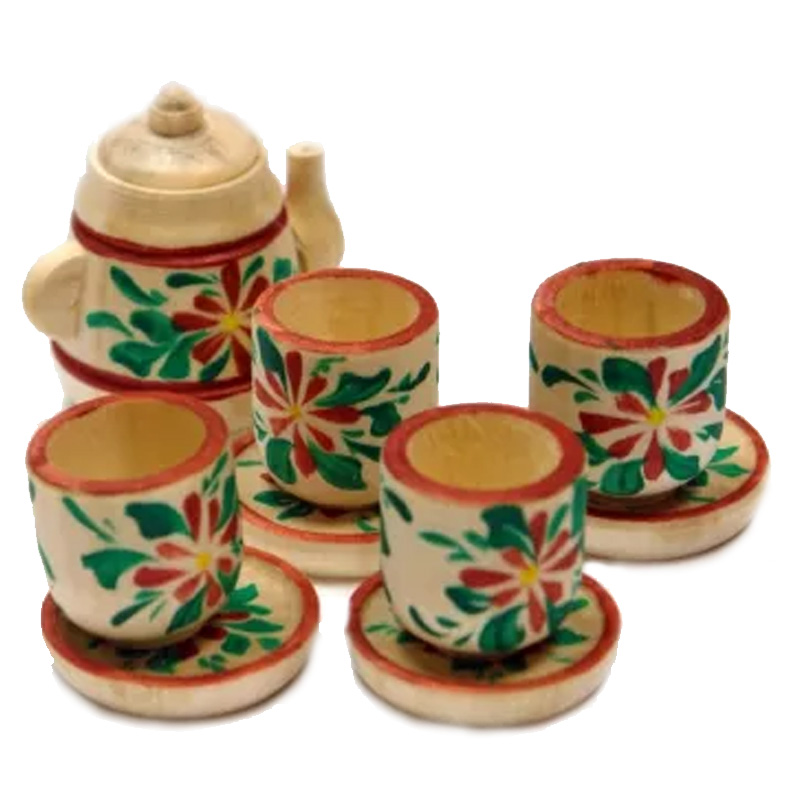 Чайный сервиз на 4 персоны расписной