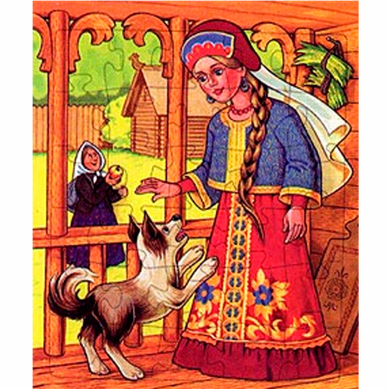 Мини-пазл «Сказка о мертвой царевне и семи богатырях», Московский комбинат игрушек