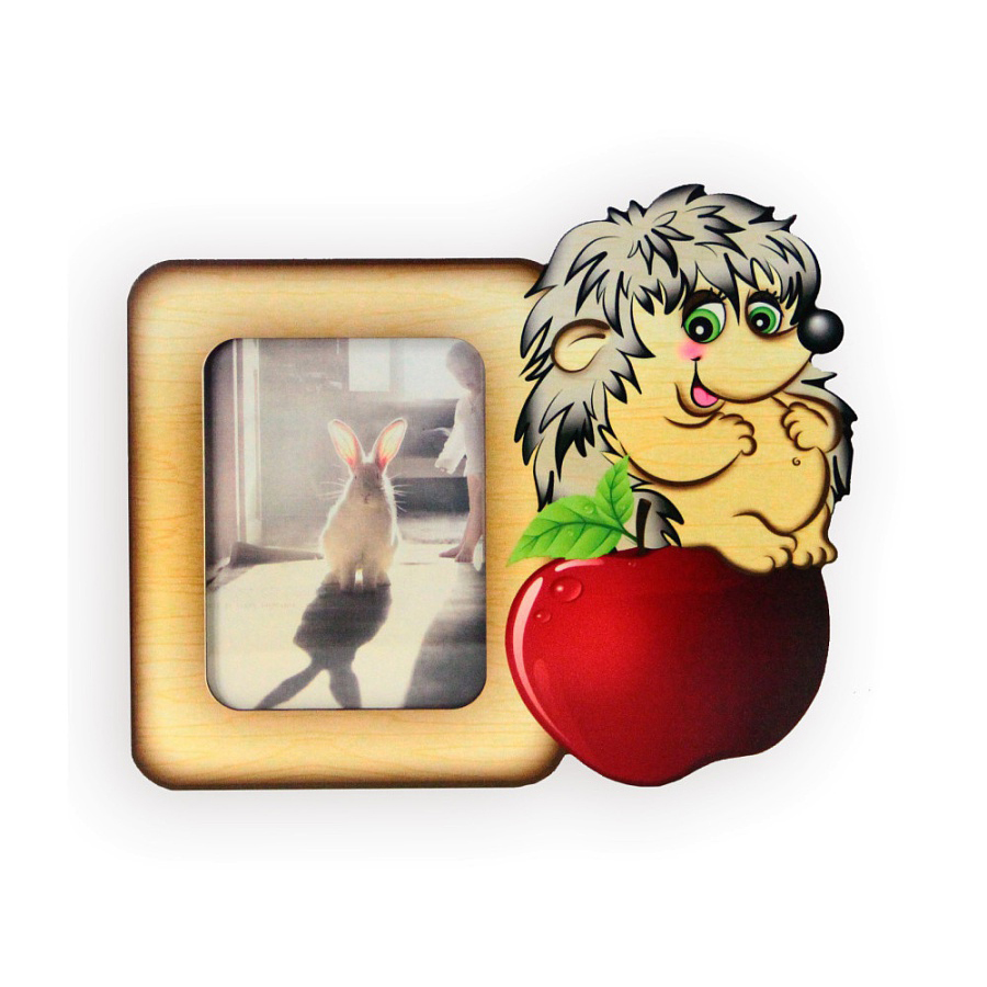 Деревянная фоторамка «Ёжик Егорка»