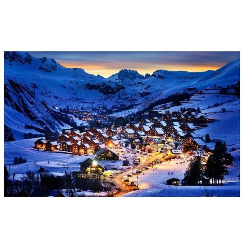 Пазл Pintoo «Городок в зимних Альпах», 1000 элементов