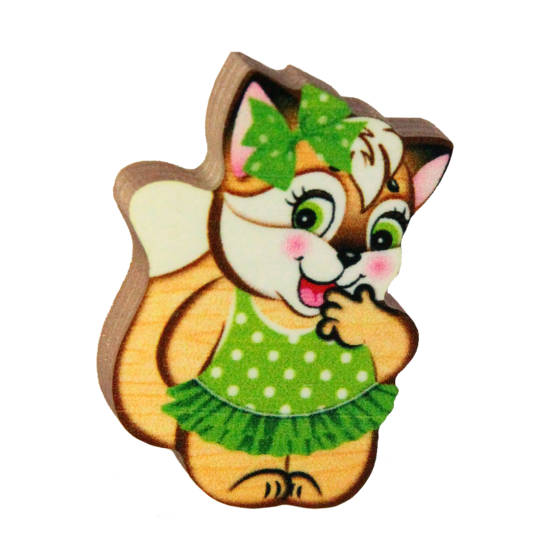 Деревянный магнит «Дева»