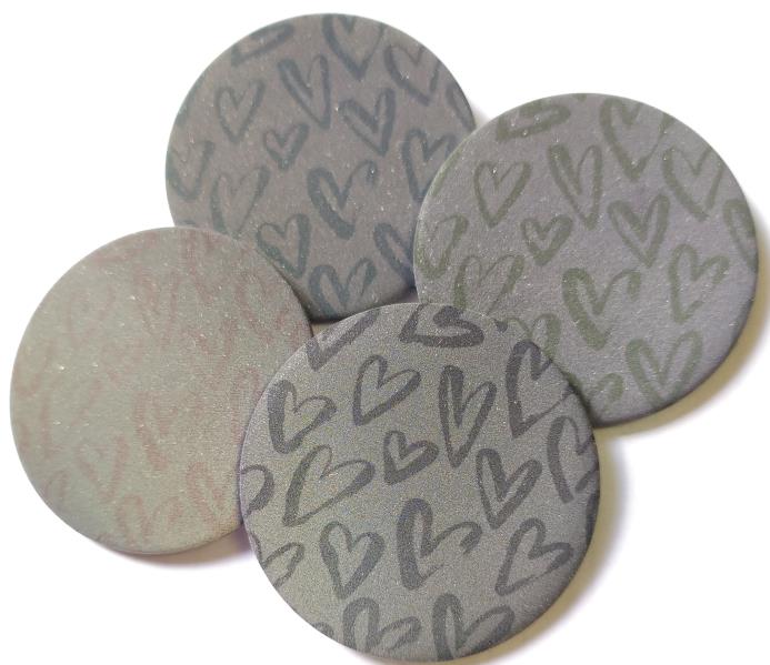 Значок световозвращающий "Сердечки" круглый, Coreflect