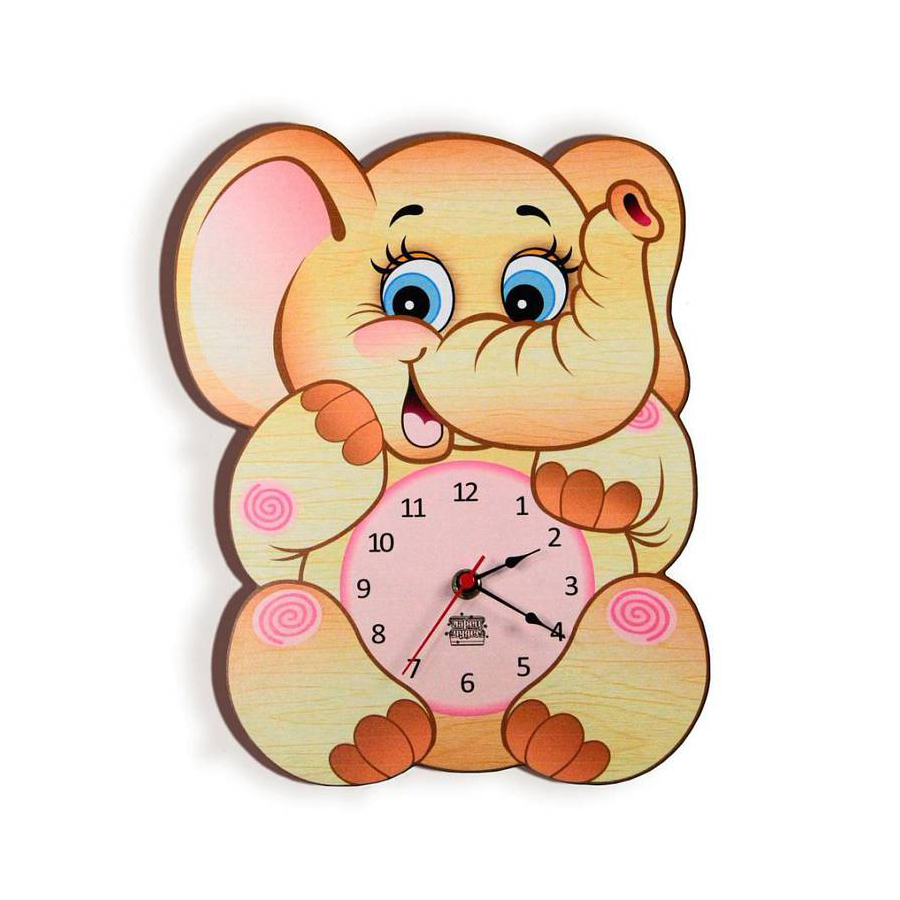 Деревянные часы «Слон Семён»