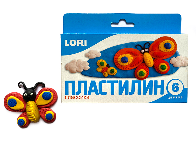 Пластилин классика «Бабочки», Lori Пластилин классика «Бабочки», Lori