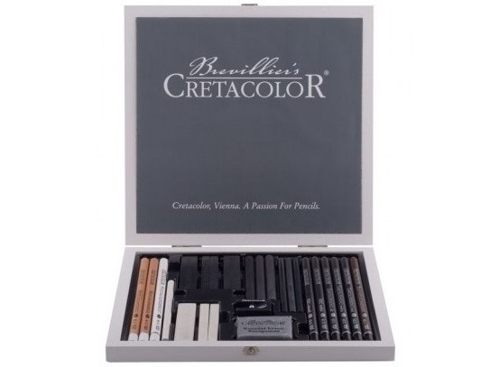 Набор художественный для эскизов Black & White от Cretacolor Набор художественный для эскизов Black & White от Cretacolor