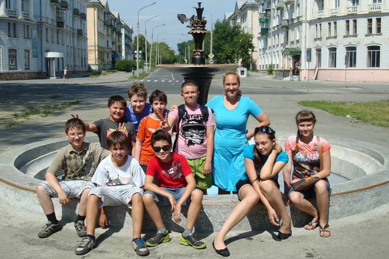 Евгения Жинкина с учениками Евгения Жинкина с учениками