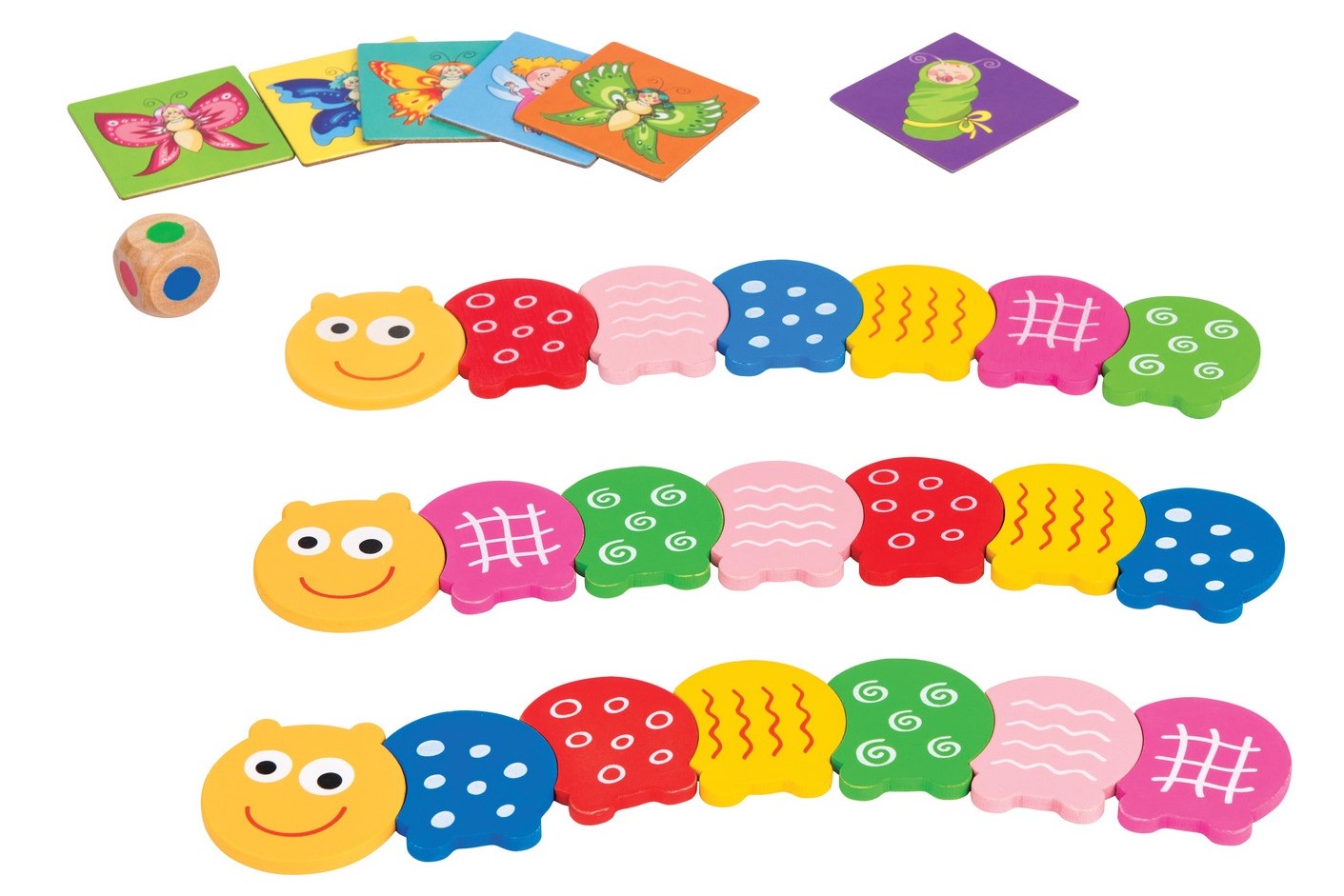 Игра «Разноцветные гусенички» Игра «Разноцветные гусенички»