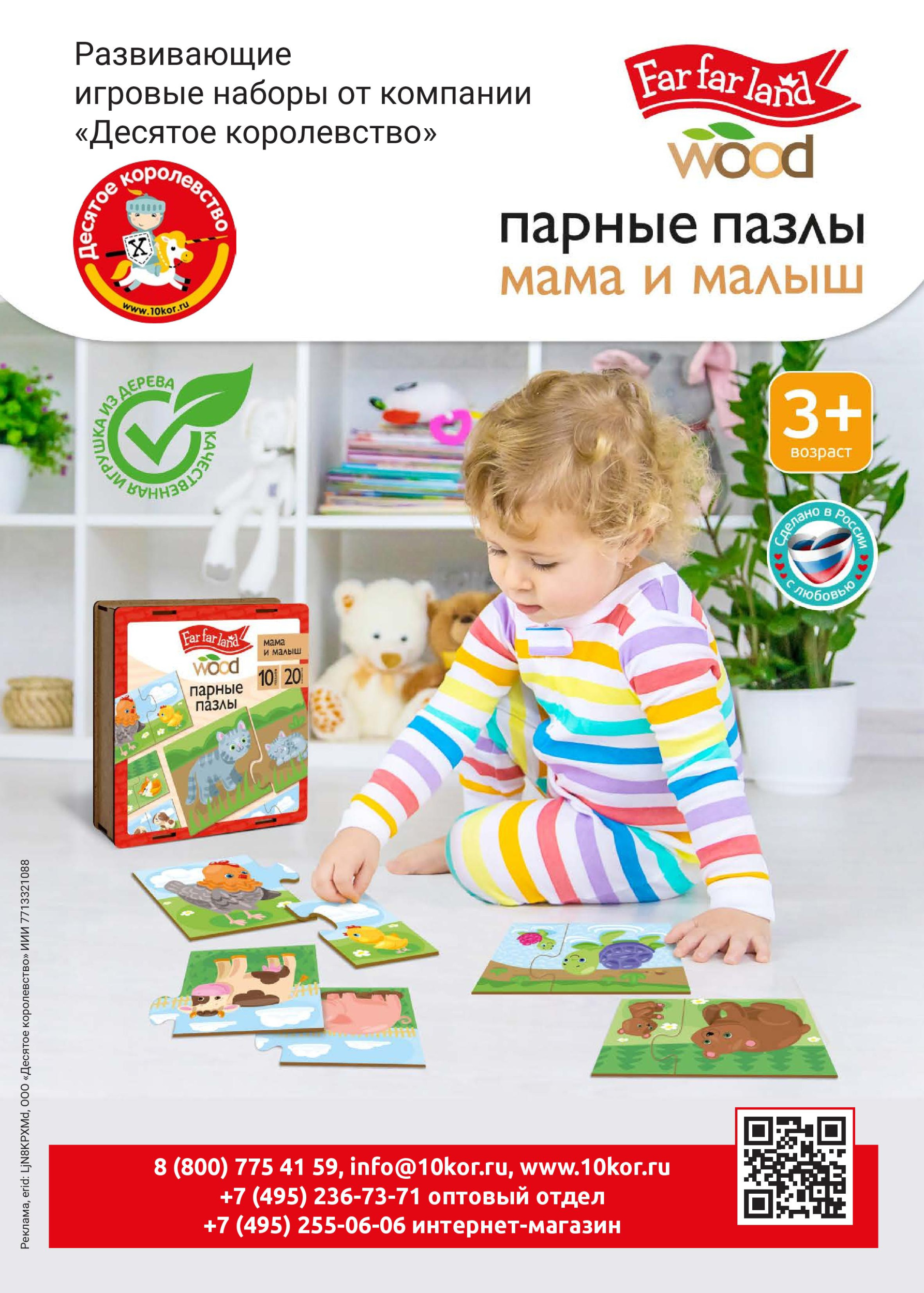 Развивающие игровые наборы от компании «Десятое королевство» Развивающие игровые наборы от компании «Десятое королевство»