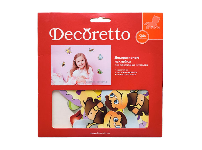 Декоративные наклейки Decoretto «Веселые насекомые» Декоративные наклейки Decoretto «Веселые насекомые»