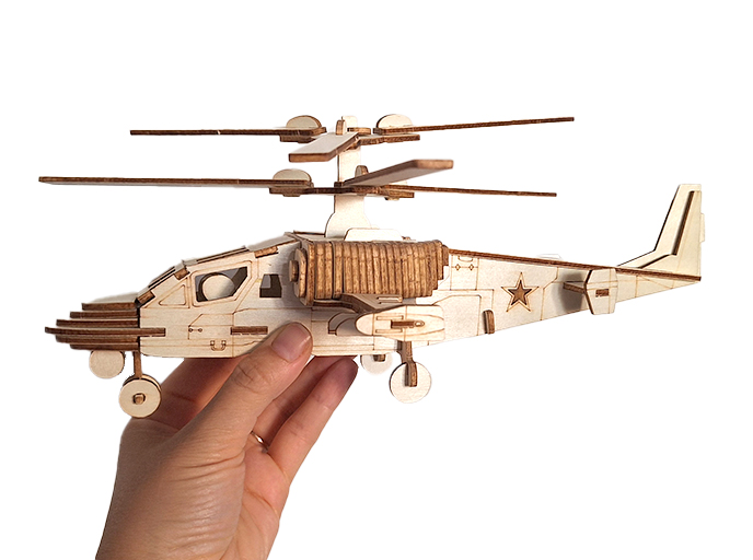 Сборная деревянная модель «Вертолет КА-52 «Аллигатор» Сборная деревянная модель «Вертолет КА-52 «Аллигатор»