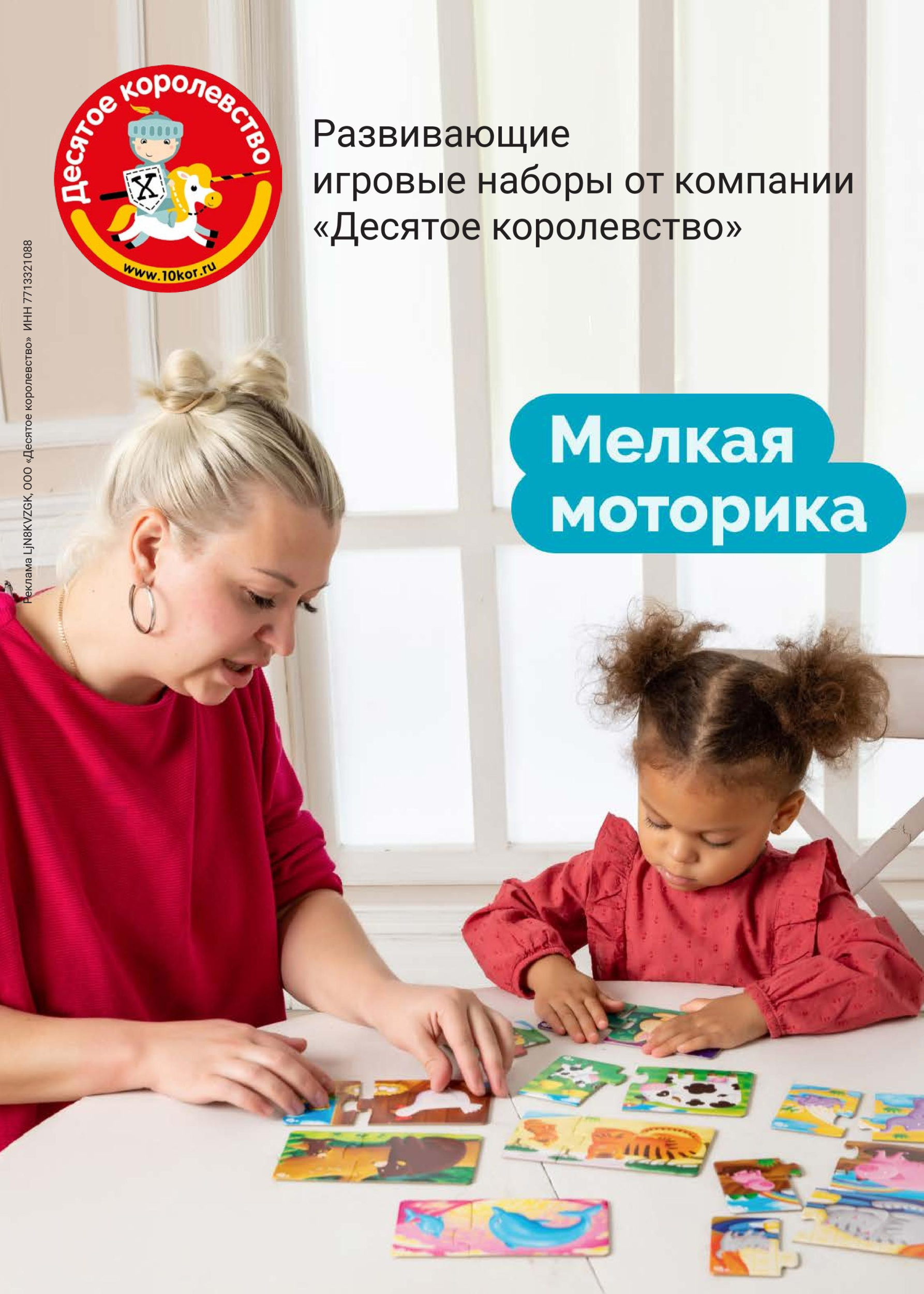 Развивающие игровые наборы от компании «Десятое королевство» Развивающие игровые наборы от компании «Десятое королевство»