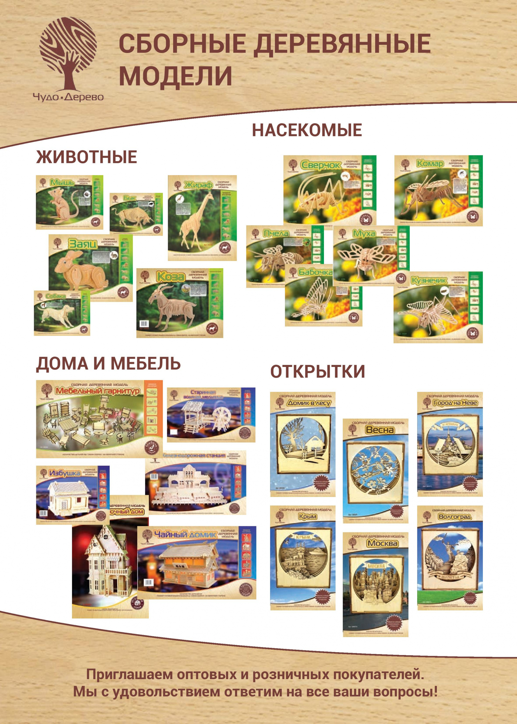 Сборные деревянные модели Сборные деревянные модели