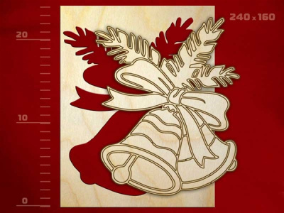 Раскраска-трафарет «Колокольчики»