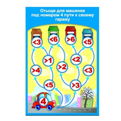 Математические лабиринты и ребусы «Счет до 12»