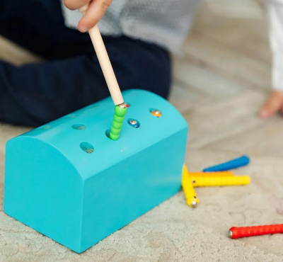 Магнитная рыбалка «Поймай червячка», BeeZee Toys