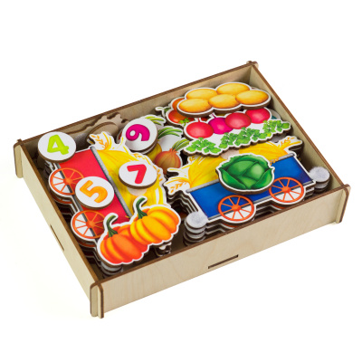 Липучка «Поезд с овощами»