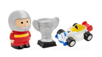 Игрушки-брызгалки для ванны «Автоспорт», Курносики