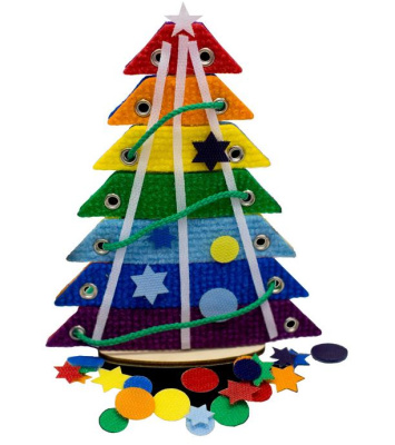 Развивающая игра «Радужная елочка»