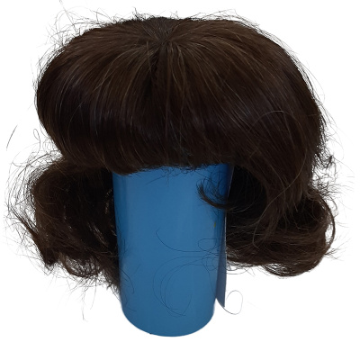 Парик для куклы, цвет каштановый