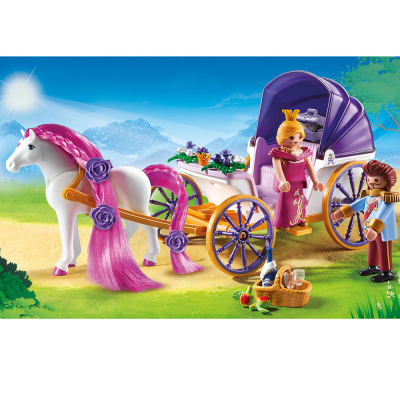 Конструктор «Замок Принцессы: Королевская чета с каретой», Playmobil
