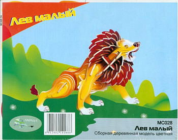 Сборная деревянная модель «Лев», Чудо-дерево, в ассортименте
