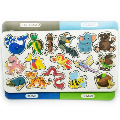 Липучка «Учим обитателей»