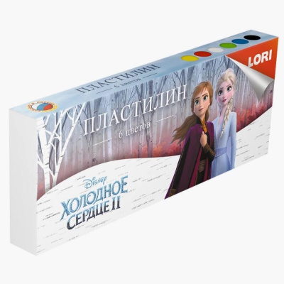Пластилин Lori Disney «Холодное сердце», 6 цветов
