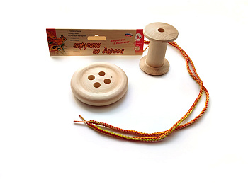 Развивающие игрушки из дерева «Катушка и Пуговица» Развивающие игрушки из дерева «Катушка и Пуговица»