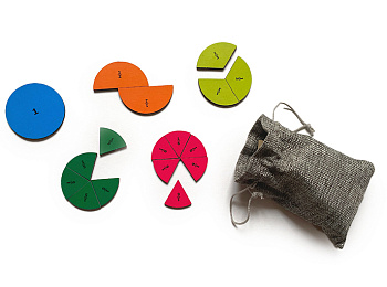 Дидактический набор «Дроби в мешочке» Дидактический набор «Дроби в мешочке»