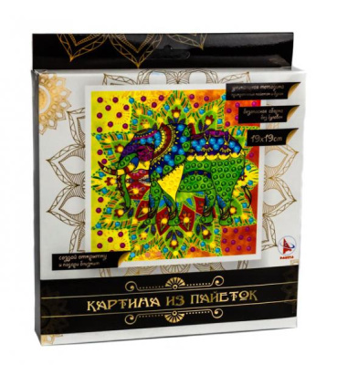 Картина из пайеток «Слон»