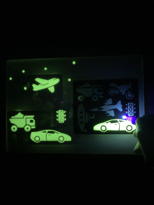 Трафареты для рисования светом №6 «Транспорт»