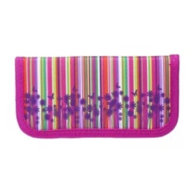 Пенал BG Pink Flowers, 195х90 мм, 1 отделение на молнии