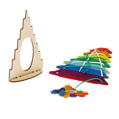 Развивающая игра «Радужная елочка»