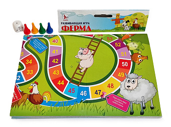 Настольная развивающая игра «Ферма»