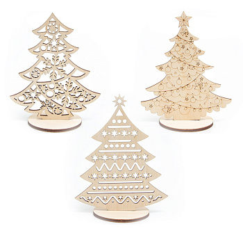 Ёлки для росписи Сибирские игрушки