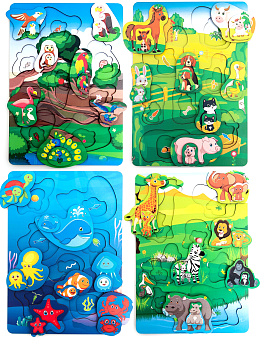 Вкладыш многоуровневый, Сибирские игрушки