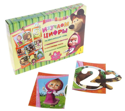Развивающая игра «Маша и Медведь. Изучаем цифры»