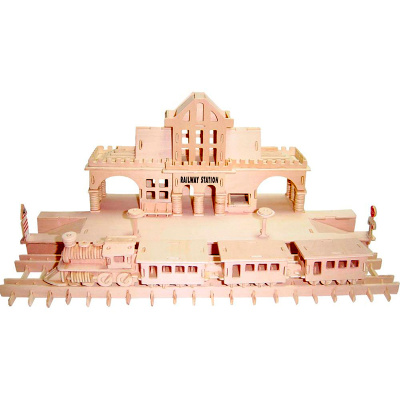 Сборная деревянная модель «Железнодорожная станция», Чудо-дерево