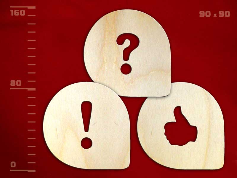 Подставки под чашки-трафареты «Знаки»