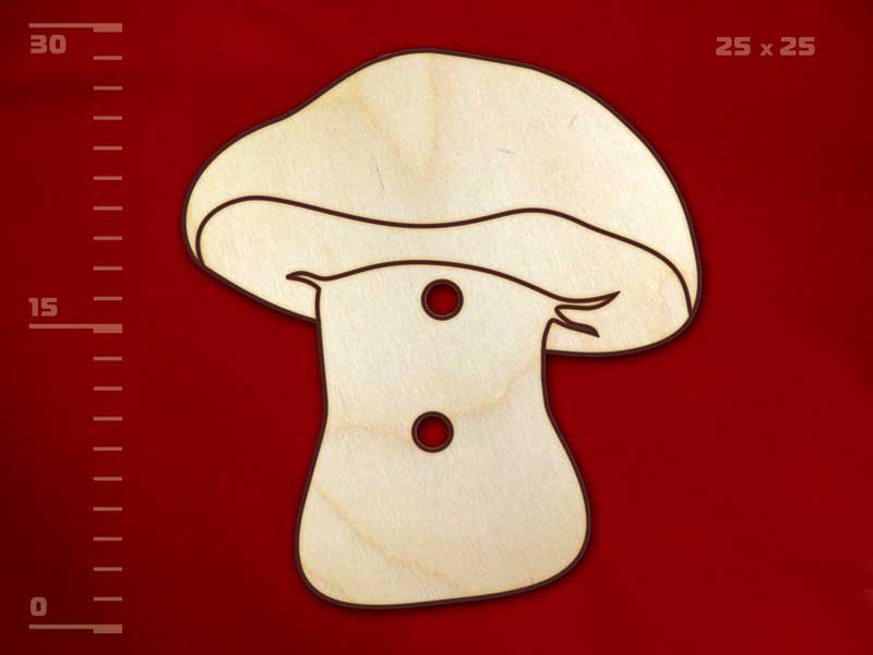 Набор пуговиц «Грибок», 16 штук