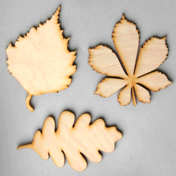 Набор под раскраску «Каштан, дуб, береза»