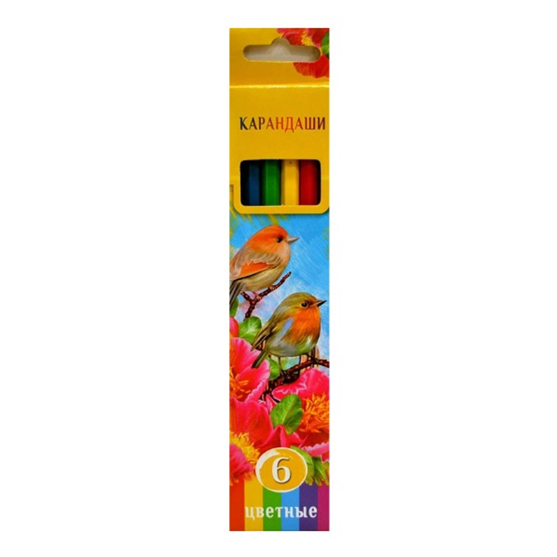 Карандаши цветные BG «Солнечный креатив» 6 цветов