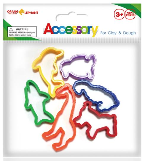 Формочки для теста «Животные», 6 шт